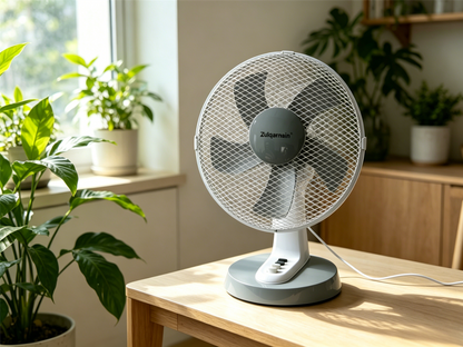 12 Inch Desk Fan with Oscillation 3 Speed Settings Tilt Angle Design Table Fan