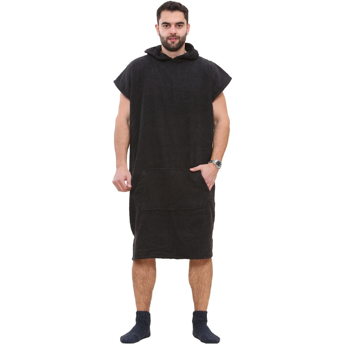 Adults Towel Poncho Bathrobe Ladies Gents Mens Gift