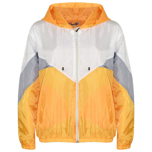 A2Z 4 Kids Windbreaker Mustard Waterproof Raincoat Jackets Contrast Panels Shower Resistant Lightweight Hooded Coat Girls Boys Age 5-13 Years - A2Z 4 Kids