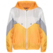 A2Z 4 Kids Windbreaker Mustard Waterproof Raincoat Jackets Contrast Panels Shower Resistant Lightweight Hooded Coat Girls Boys Age 5-13 Years - A2Z 4 Kids