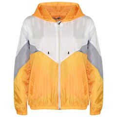A2Z 4 Kids Windbreaker Mustard Waterproof Raincoat Jackets Contrast Panels Shower Resistant Lightweight Hooded Coat Girls Boys Age 5-13 Years - A2Z 4 Kids