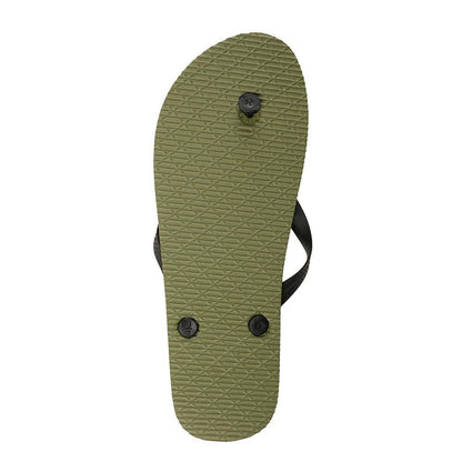 A2Z Mens Green Palm Tree Flip Flops Lightweight Beach Pool Holiday Slipper
