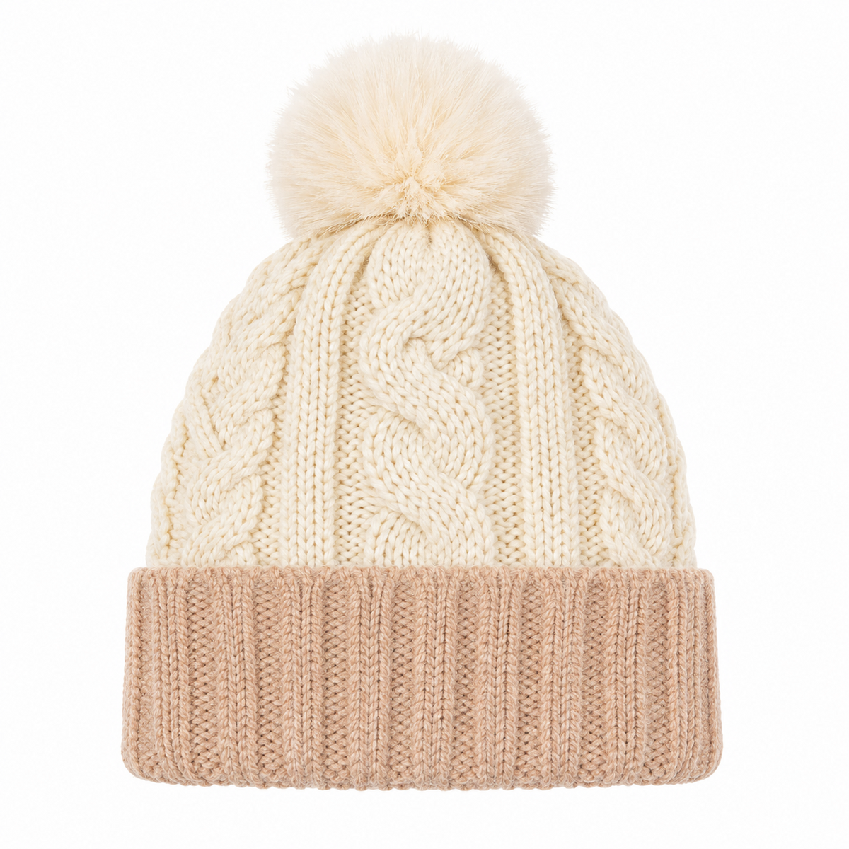 A2Z Ladies Hats Cable Chunky Bobble Knit Pom Pom Winter Warm Cozy Women Caps