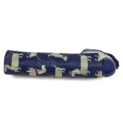 Ladies Supermini Folding Umbrella Sausage Dog AOP Lightweigh 50cm Compact Brolly