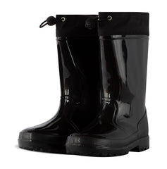 Kids Girls Boys Wellies Wellington Twin Tread Rainboot Non Slip Waterproof Shoes