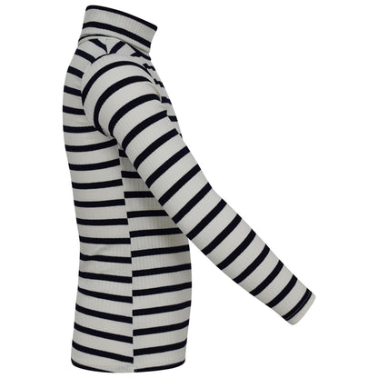 Kids Girls Boys Polo Neck High Neck Long Sleeve Polo Turtle Roll Neck Top
