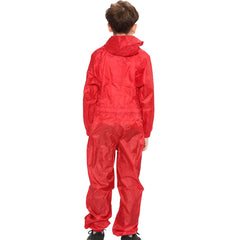 Girls Boys Raincoat Kids Puddle Suit All in One Waterproof Hooded Rainsuit