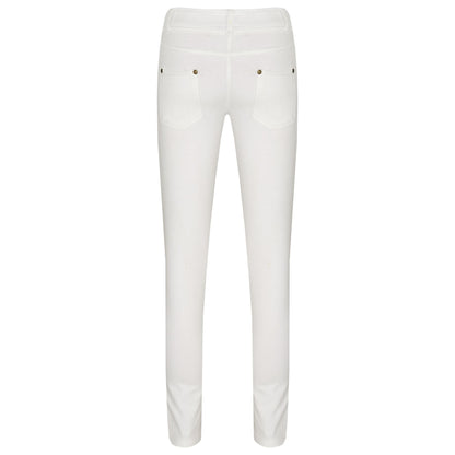 Kids Skinny Jeans Girls Stretchy Jeggings Fit Pants Coloured Trousers 5-13 Years