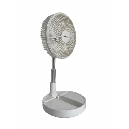 8 Inch USB Foldable Desk Fan Portable White Cooling Fan with Adjustable Height