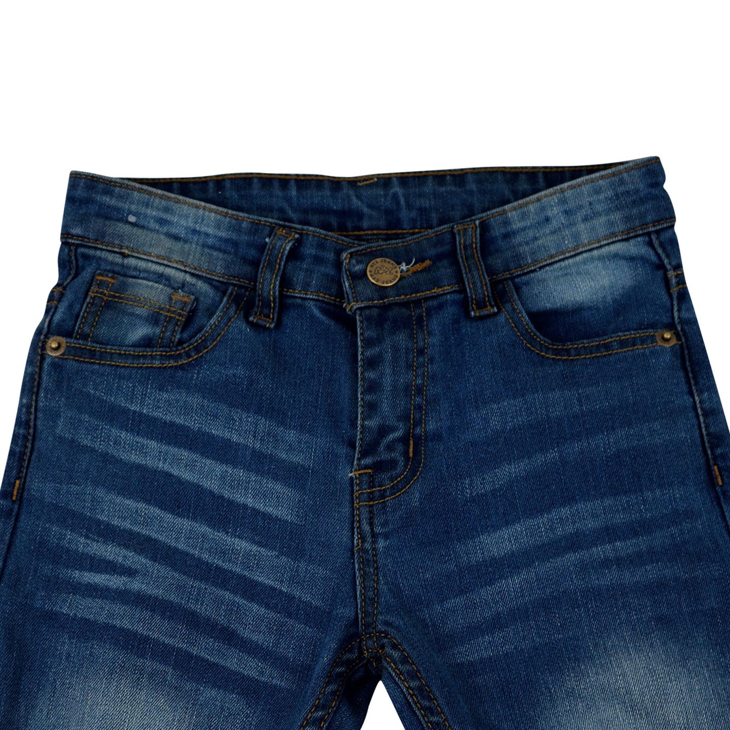 Kids Boys Stretchy Jeans Knee Ripped Denim Skinny Bikers Pants Slim Trouser 5-13