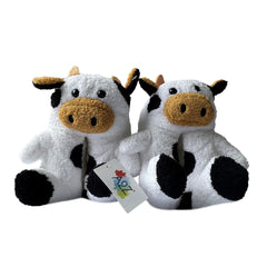 A2Z Kids Girls Womens 3D Cow Slippers Soft Plush Warm Non Slip Indoor Shoes