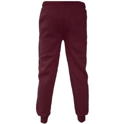 Boys Girls Fleece Trousers Bottoms With Zip Pockets Adjustable Waist Sports Wear