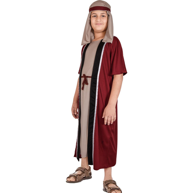 Kids Boys Xmas Nativity Joseph Outfit Shepherd Townspeople Villager Outfit