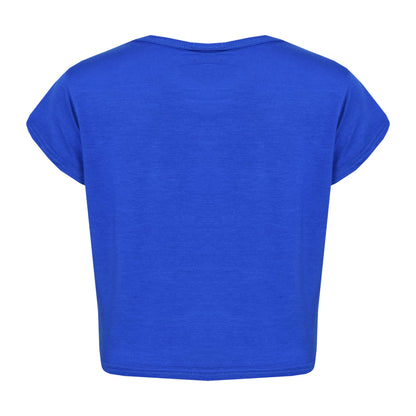 Girls Top Kids Love Print Stylish Fahsion Trendy T Shirt Crop Top Age 5-13 Years