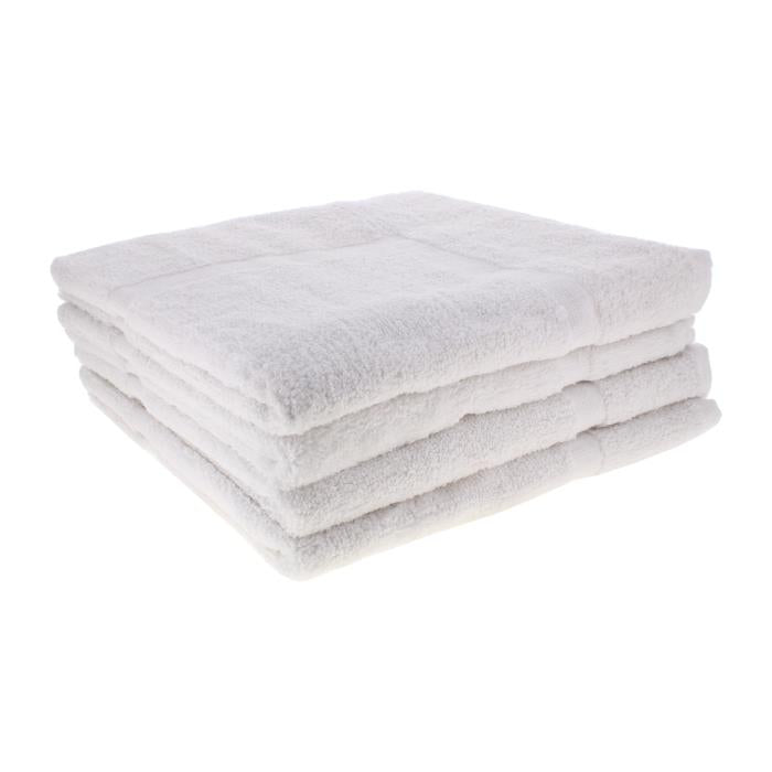 A2Z White Hotel Bath Mat Soft Absorbent Cotton Bathroom Floor Mat