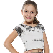 Girls Top Kids Tops Tie Dye Print Stylish Fahsion Trendy T Shirt Crop Top 5-13 Y