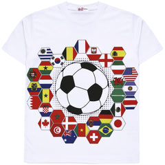 Kids Girls Boys T Shirts Soft Feel Soccer Team T-Shirt Age 5-13 Years