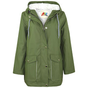 PU Raincoat Jacket Windbreaker Waterproof Parka Hooded Girls Boys Age 5-13 Years