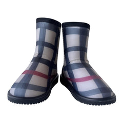 A2Z Girls Ladies Plaid Warm Boots PVC Matching Mum & Daughter Rain Boots
