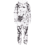 A2Z Onesie One Piece Kids Pyjamas Sleepsuit Black Tie Dye Printed Girls Outfit