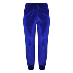 Kids Jogging Suit Girls Plain Velour Hoodie Bottom Lounge Suit Tracksuit 5-13 Yr