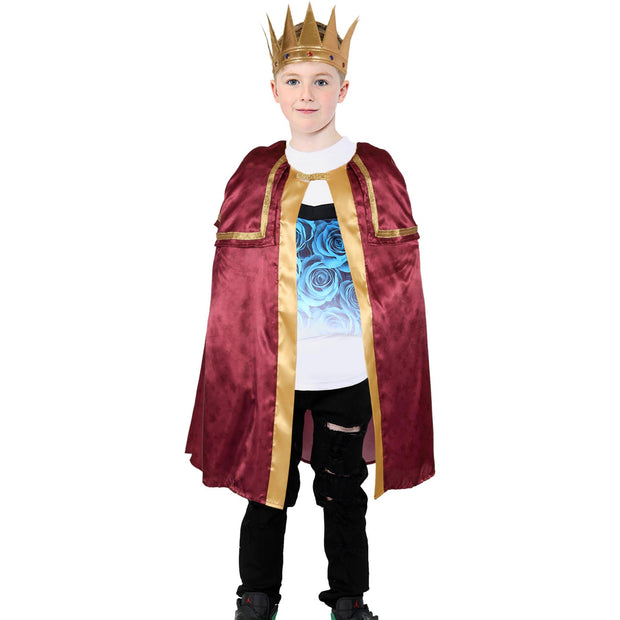 A2Z 4 Kids Christmas King Attire Xmas Nativity Three Kings Wise Man Outfit Nativity School Plays Xmas Fancy Dress for Boys Age 3-14 Years