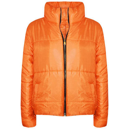 Girls Jacket Kids Wetlook Cropped Padded Quilted Puffer Bubble Jackets Coat 5-13