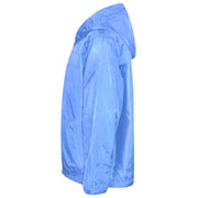 A2Z 4 Kids® Girls Boys Raincoats Jackets Kids Sky Blue Lightweight Kag Mac Waterproof Hooded Jacket Cagoule Rain Mac Age 5 6 7 8 9 10 11 12 13 Years