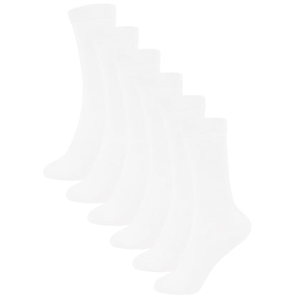 Kids Girls Plain Knee High Socks Pack of 3 Comfortable School Cotton Socks
