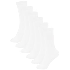 Kids Girls Plain Knee High Socks Pack of 3 Comfortable School Cotton Socks