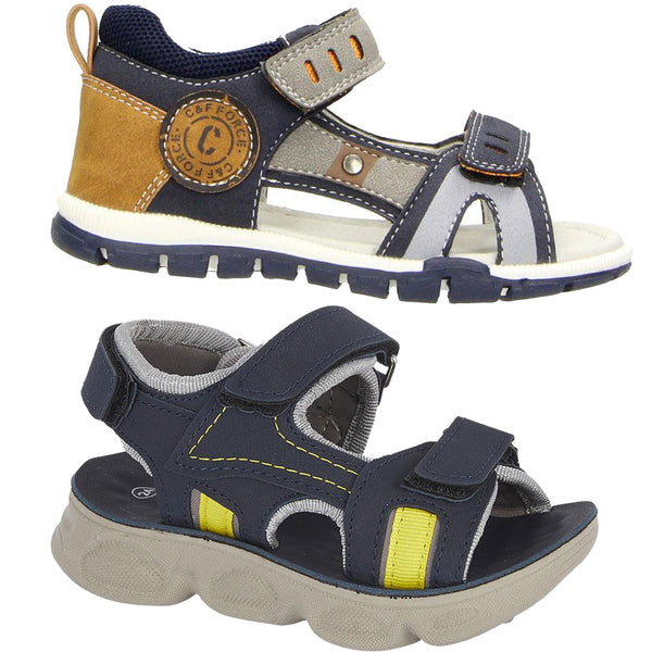 Boys Open Toe Summer Sports Hiking Mules Sandals Easy Fasten House Slippers