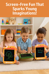 Kids 10.5" LCD Drawing Tablet with Dog Stylus Lock Key Erase Button for Learning