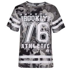 Girls Top Kids Designer's Brooklyn 76 Athletic T Shirt Top & Legging Set 7-13 Yr