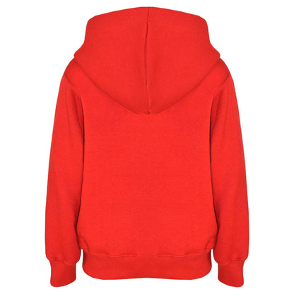 A2Z 4 Kids Girls Boys Sweat Shirt Tops Designer's Casual Plain Red Pullover Sweatshirt Fleece Hooded Jumper Coats New Age 2 3 4 5 6 7 8 9 10 11 12 13 Years