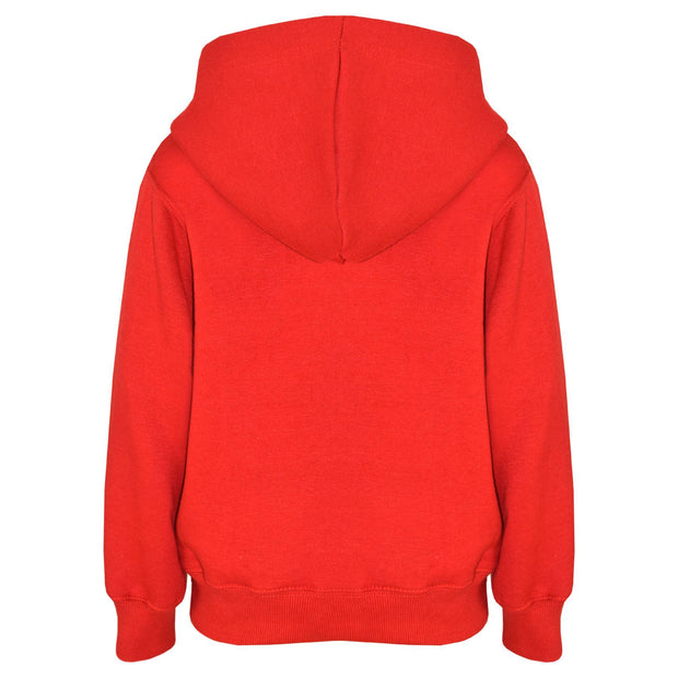 A2Z 4 Kids Girls Boys Sweat Shirt Tops Designer's Casual Plain Red Pullover Sweatshirt Fleece Hooded Jumper Coats New Age 2 3 4 5 6 7 8 9 10 11 12 13 Years