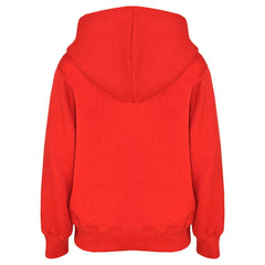 A2Z 4 Kids Girls Boys Sweat Shirt Tops Designer's Casual Plain Red Pullover Sweatshirt Fleece Hooded Jumper Coats New Age 2 3 4 5 6 7 8 9 10 11 12 13 Years