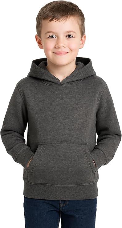 Girls Boy Plain & Tie Dye Print Sweatshirt Pullover Hooded Jumper PE School Coat