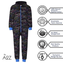 A2Z 4 Kids Girls Boys Onesie One Piece Kids Pyjamas The Future Robot Outfit