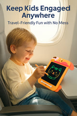 Kids 10.5" LCD Drawing Tablet with Dog Stylus Lock Key Erase Button for Learning