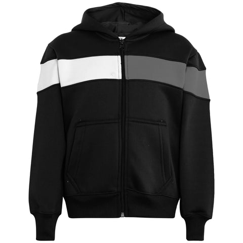 Kids Girls Boys Tracksuit Contrast Panelled Hoodie & Bottom Jogging Suits