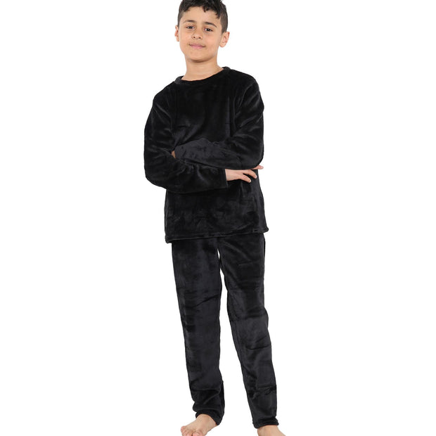 A2Z 4 Kids Childrens Warm Fleece twosie Crew Neck Pyjamas For Boys & Girls Sleepover 2 Piece Gift Set Age 5-6, 7-8, 9-10, 11-12 & 13 years