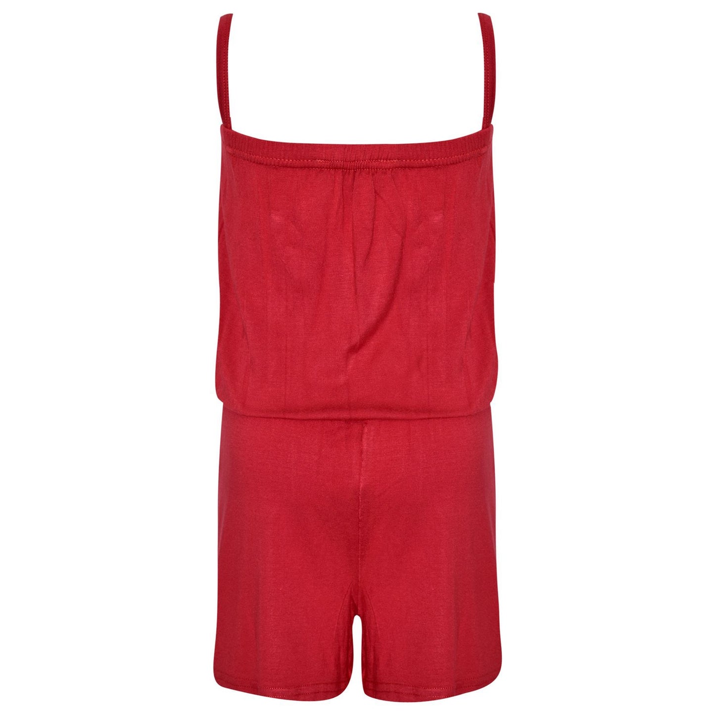 Kids Girls Plain Color Playsuit Trendy Summer All In One Jumpsuit New Age 5-13 Y