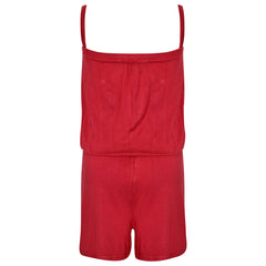 Kids Girls Plain Color Playsuit Trendy Summer All In One Jumpsuit New Age 5-13 Y
