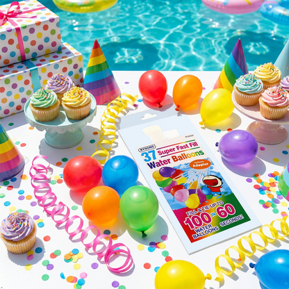 A2Z Super Fast Fill Water Balloons with Tap Adaptor 37, 111 and 555 PCS