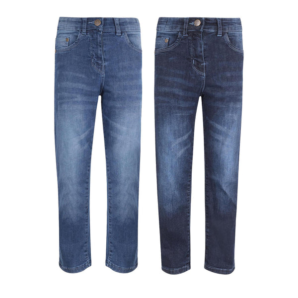 Kids Girls Relaxed Straight Fit Boot Cut Jeans For Teens Stretchy Jeans