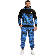 A2Z Mens Tracksuit Camouflage Print Hoodie with Joggers Sweatpants Casual Sports Activewear Set Adults S-3XL