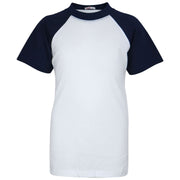 A2Z 4 Kids Raglan Style T Shirt Colour Contrast Top Short Sleeve Navy Super Soft Comfy Loungewear Dress Up Gifts for Children Girls & Boys Age 5-13 Years - A2Z 4 Kids