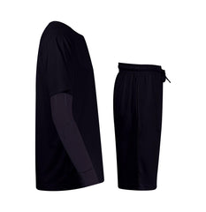 Kids Girls Boys Football Kit T Shirt Shorts PE Athletic Sportswear Outfit Set