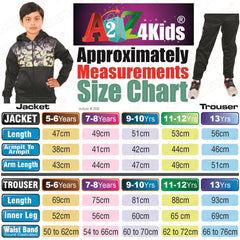 Kids Boys Girls Tracksuit Camouflage Panelled Hooded Top & Bottom Jogging Suits
