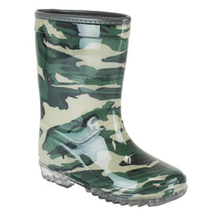 Kids Boys Anti-Skid Waterproof Rubber Wellies Lightweight Kids Wellington Boots